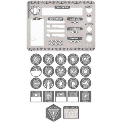 Dungeons & Dragons - Fighter token set