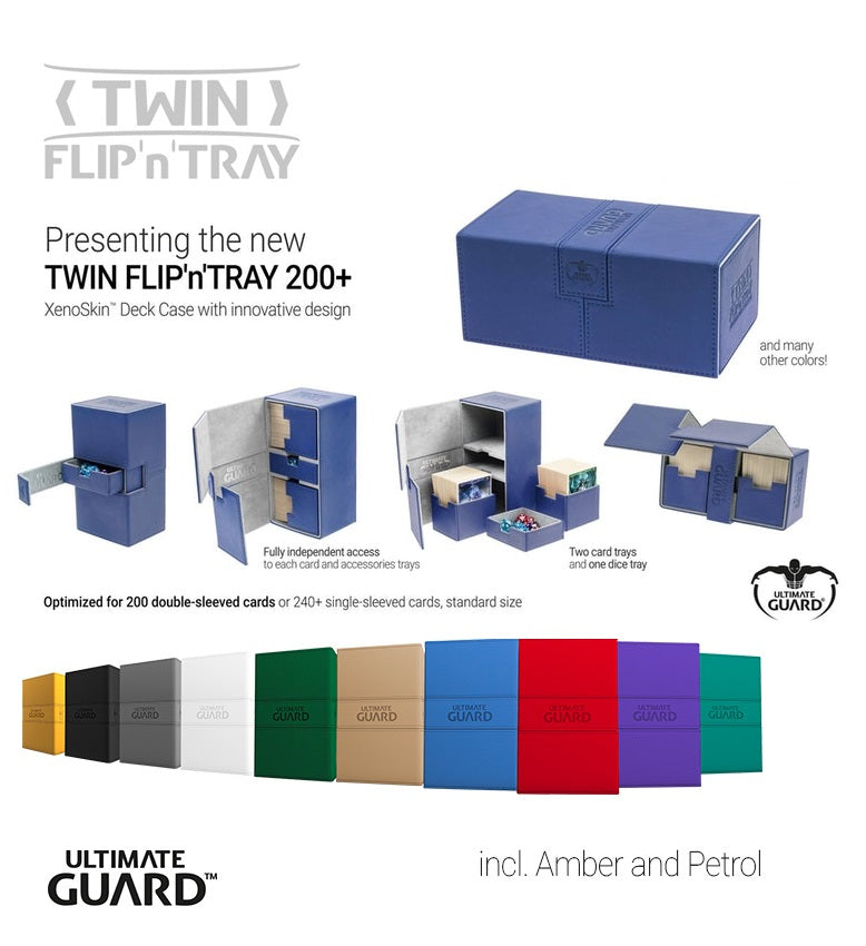 Ultimate Guard Twin Flip 'n' Tray 200+ (12 color opitions) – Alpha Omega  Hobby