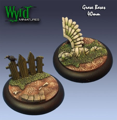 Malifaux : 40mm Graveyard Bases (2)