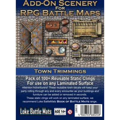 add-on scenery for battlemats - Town Trimmings