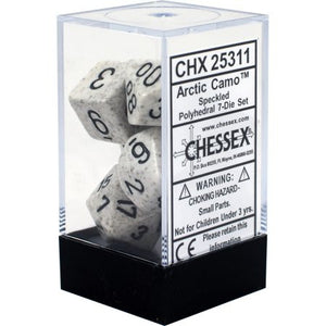 Chessex : Polyhedral 7-die set Arctic Camo