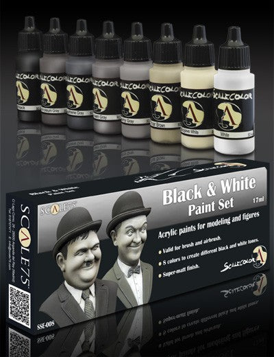 Black & White paint set