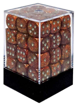 Chessex : 12mm d6 set Ruby w/Gold