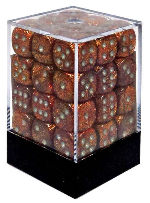 Chessex : 12mm d6 set Ruby w/Gold