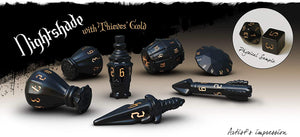 The Rogue 7-dice Set - Nightshade & Thieves' Gold