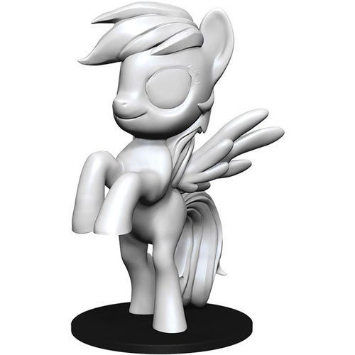 My Little Pony Deep Cuts Unpainted Miniatures: W1 Rainbow Dash