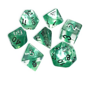 Neutron : Mint - 7 dice set