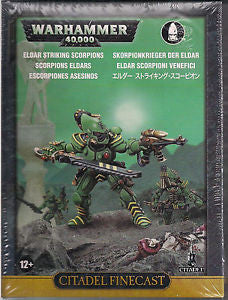 Games Workshop Warhammer 40k Eldar Striking Scorpions x2 OOP metal pro Games Workshop Warhammer 40k Eldar Striking Scorpions x2 OOP metal pro