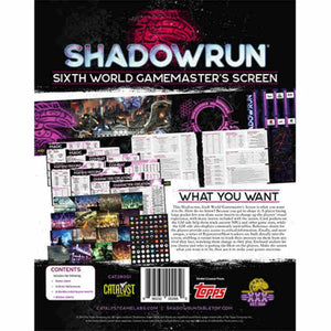 Shadowrun - Gamemaster Screen 6E