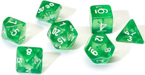 Sirius Dice Set - Translucent Green