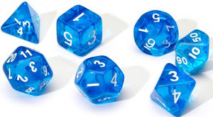 Sirius Dice Set - Translucent Blue