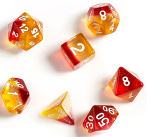 Sirius Dice Set - Yellow & Red