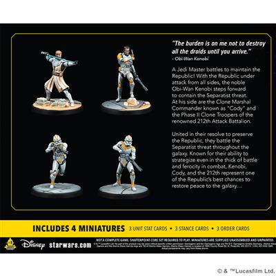Star Wars : Shatterpoint - Hello There : General Obi-Wan Kenobi squad pack