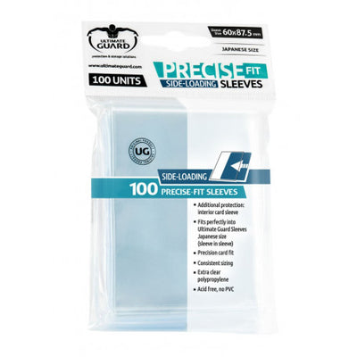 ultimate guard precise fit side loading sleeves 100