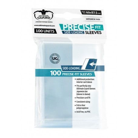 ultimate guard precise fit side loading sleeves 100
