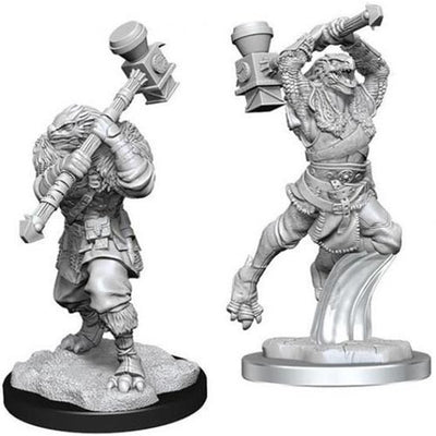 Critical Role Unpainted Miniatures: W1 Female Ravenite Half-Dragon Barbarian