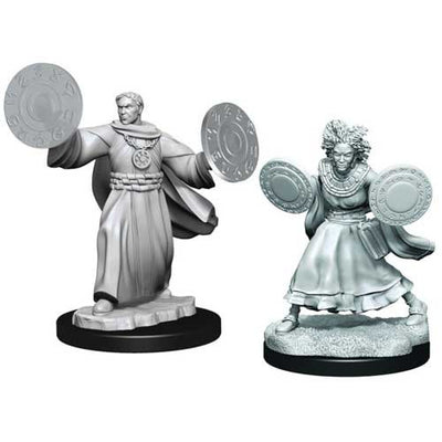 Critical Role Unpainted Miniatures: W1 Human Graviturgy & Chronurgy Wizards